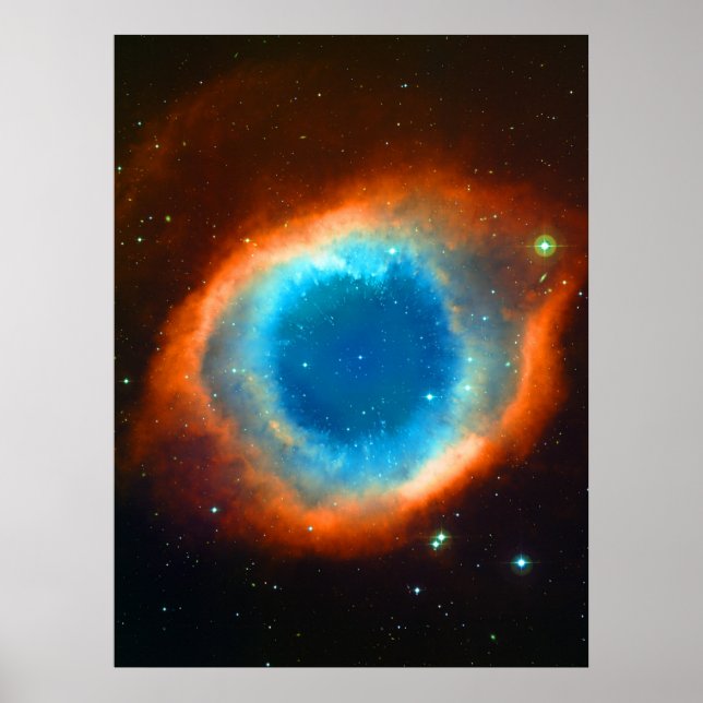 Pôster O Olho de Deus - Helix Nebula Astronomy Image (Frente)