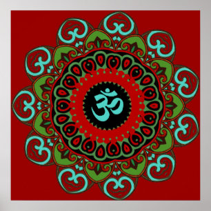 Pôster O OM do caos imprime