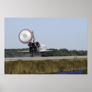 Poster O ônibus espacial Atlantis desfaz sua calha de arr