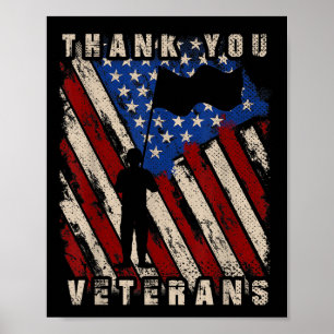 Poster O Orgulho Americano Patriot Soldier Veteranos Que