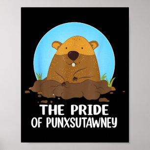 Poster O Orgulho de Punxsutawney Feliz Dia do Groundhog 2