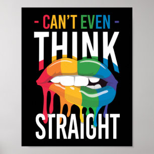 Poster O Orgulho LGBT Arco-Íris não consegue nem pensar