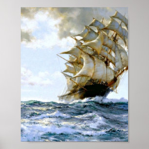 Poster O Orgulhoso Navio De Montague Dawson