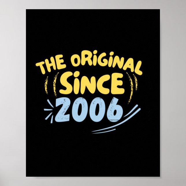 Poster O Original Desde 2006 Adesivo (Frente)