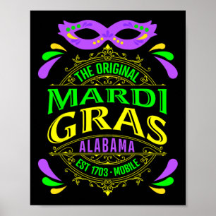 Poster O Original Mobile Alabama Mardi Gras 2025