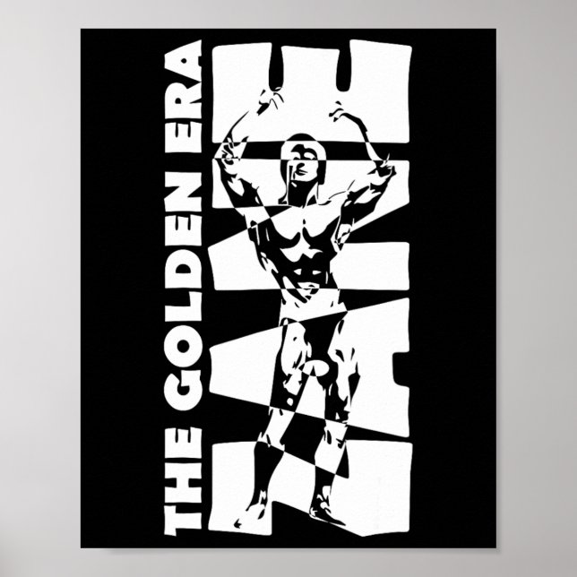 Poster O Ouro Era Zane Bodybuilding (Frente)