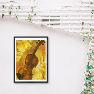 Poster O Ouro Violin Arttic AI Rendering