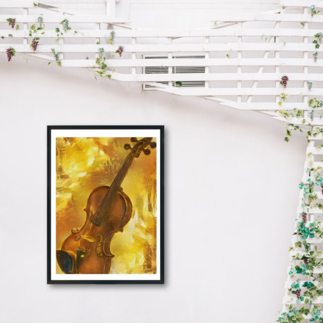 Poster O Ouro Violin Arttic AI Rendering (Criador carregado)