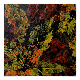 Pôster O outono deixa Poster brilhante