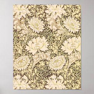 Poster O padrão Chrysanthemum de William Morris