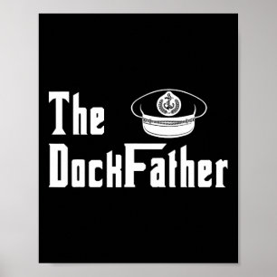 Poster O Pai Do Cais Capitão Do Barco Pai Pai Engraçado