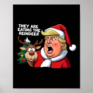 Poster O Pai Natal Está Comendo A Ré.