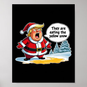 Poster O Pai Natal Está Comendo O Yo.