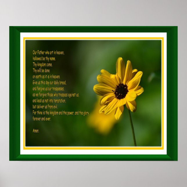 Poster O Pai Nosso com flor (Frente)