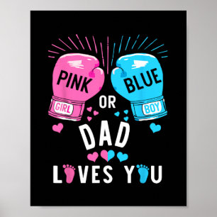 Poster O Pai Rosa Ou Azul Te Ama A Fazer Boxing Gênero Re