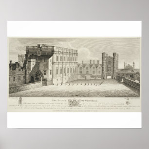 Poster O palácio de Whitehall, de um desenho na