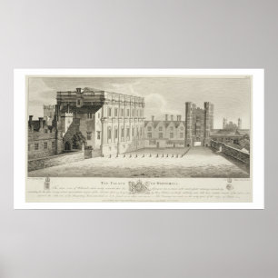 Pôster O palácio de Whitehall, de um desenho na