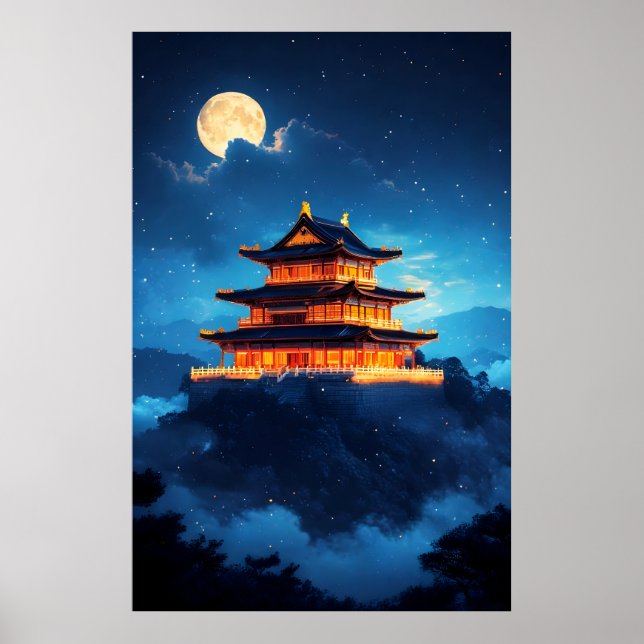 Poster O Palácio do Céu à Meia-Noite (Frente)