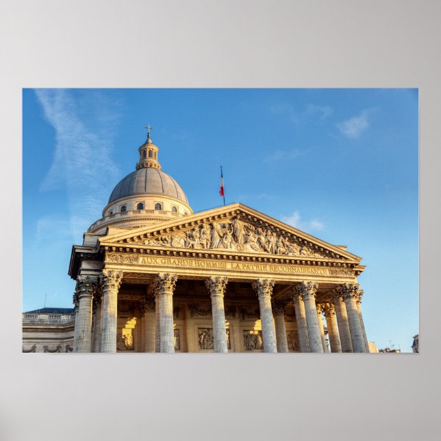 Poster O Panteão em Paris, França (Frente)