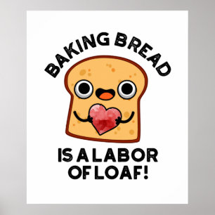 Poster O Pão De Banho É Um Trabalho De Comida Fofo