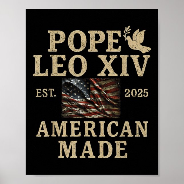 Poster O Papa Leo Xiv É Engraçado Fazer Excelente De Vati (Frente)