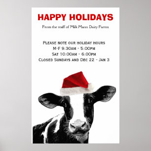 Poster O papai noel acobarda boas festas o horário da