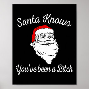 Poster O Papai Noel Sabe Que Você Foi Engraçado Ofensivo