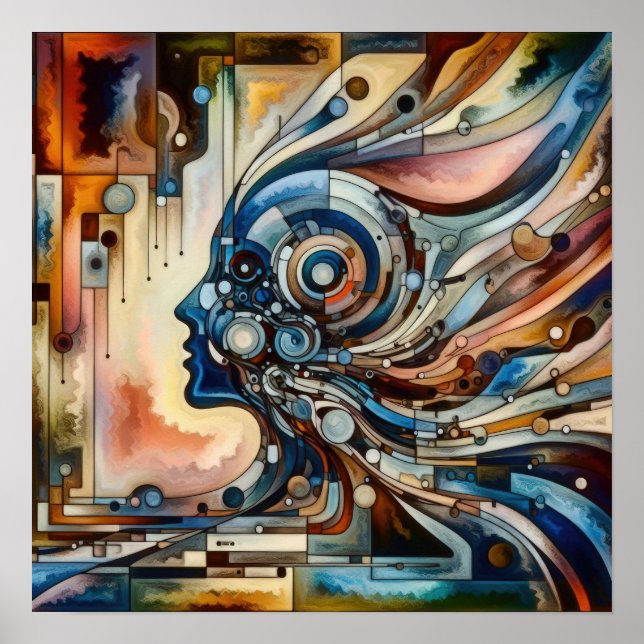 Poster O Paradoxo Harmonioso - Arte Abstrato (Frente)