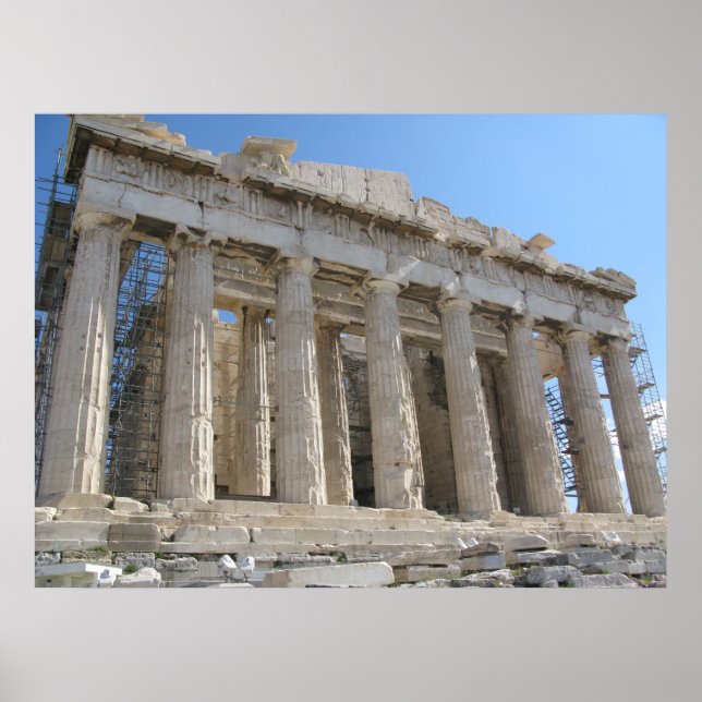Pôster O Parténon - século 5 a.C. (Frente)