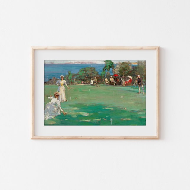 Poster O Partido Croquet | Sir John Lavery (Criador carregado)