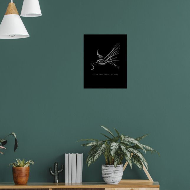 Poster O Pássaro Antecipado pega o verme - Proverbo de Ar (Sala de Estar 1)