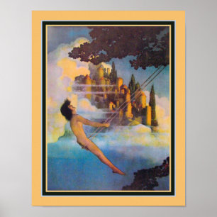 Poster "O pássaro Dinky" CA Maxfield 1904 Parrish