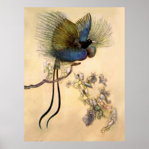 Poster “O Pássaro Mais Bello” por Warwick Goble
