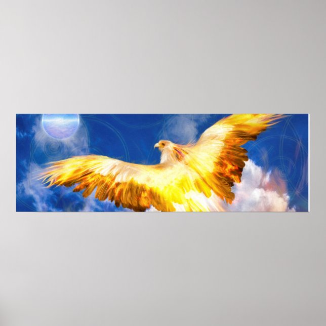 Poster O Pássaro Phoenix SUPERA SEUS PROBLEMAS (Frente)