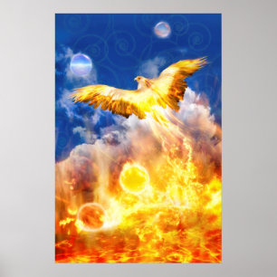 Poster O Pássaro Phoenix SUPERA SEUS PROBLEMAS