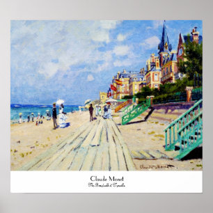 Pôster O passeio à beira mar em Trouville Claude Monet