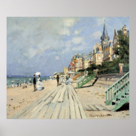 Poster O passeio em Trouville por Claude Monet