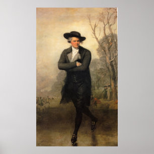 Pôster O patinador, por Gilbert Stuart
