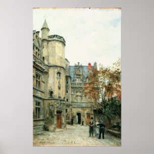 Pôster O pátio do museu de Cluny, c.1878-80