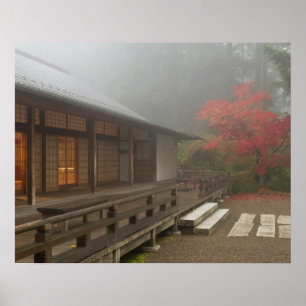 Poster O pavilhão do Jardim Japonês de Portland
