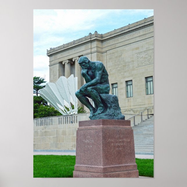 Pôster O Pensador e o Choque, Kansas City, MO (Frente)