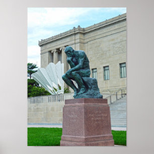 Pôster O pensador e o Shuttlecock, Kansas City, MO