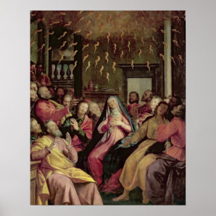 Pôster O Pentecost, c.1598 (óleo no painel)