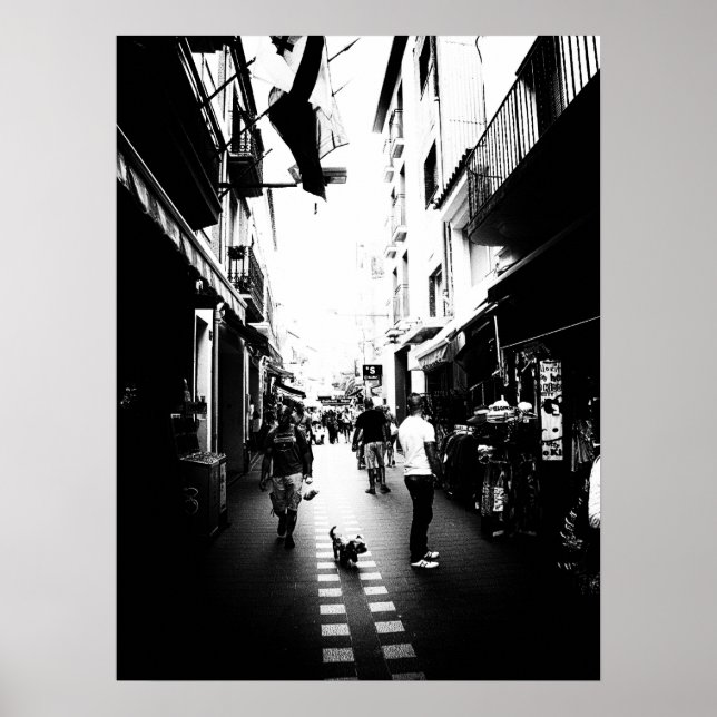 Pôster O pequeno cachorro na rua (Frente)