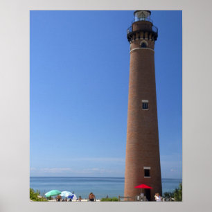 Poster O Pequeno Ponto Sáptico Luz no Lago Michigan