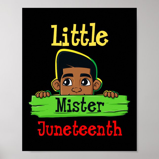 Poster O Pequeno Senhor Junetet Brown Skin King Boys Kids (Frente)