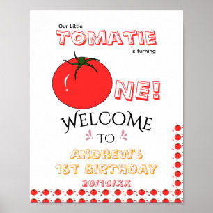 Poster O Pequeno Tomatie Está Fazendo Um Aniversário de 1