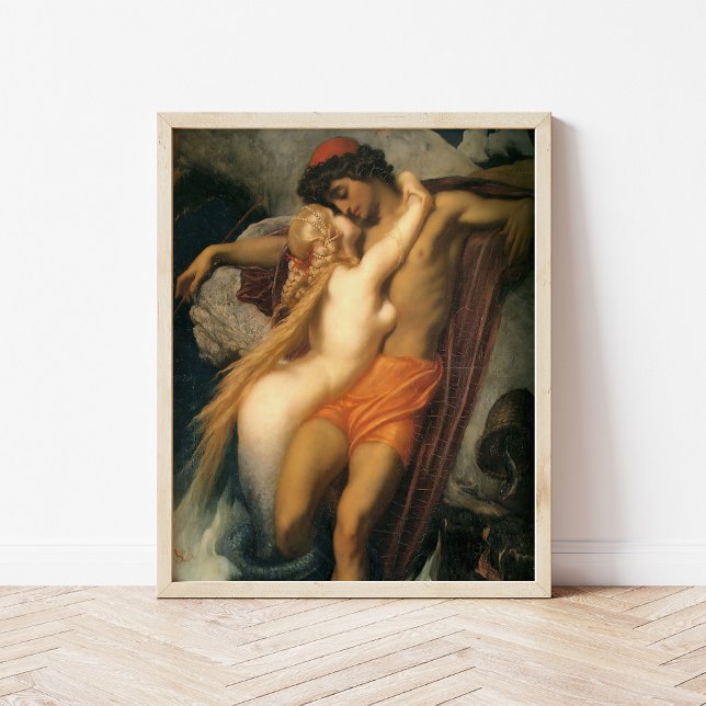 Poster O Pescador e a Sereia | Frederic Leighton (Criador carregado)