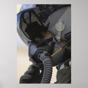 Poster O piloto senta-se em seu A-10 raio II