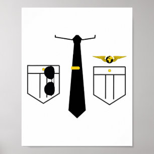 Poster O Piloto Uniform Halloween Costume